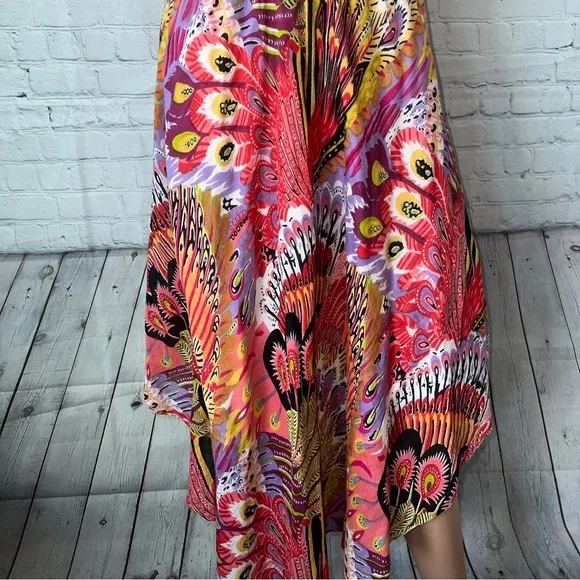 etc. Multicolor long floral dress size S - Picture 3 of 11